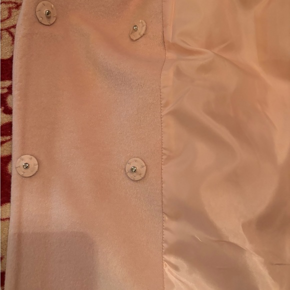 Vince Camuto Pink double breasted Winter coat wool blend snap close Size PM - Picture 8 of 9